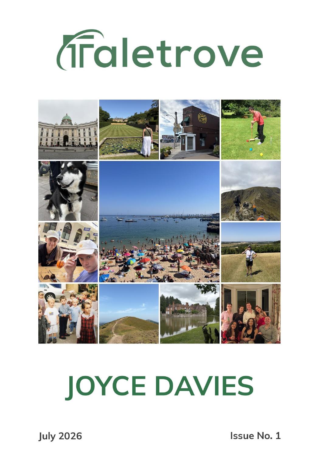 Cover of Joyce Davies’ July 2026 Taletrove newsletter